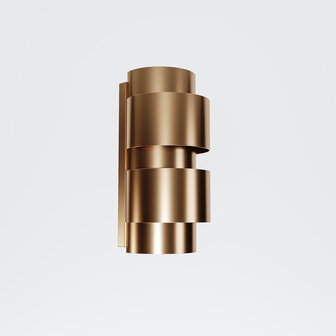 a. Wandlamp light brushed brass