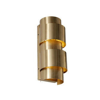 a. Wandlamp light brushed brass