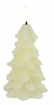 Led Kaars | kerstboom | creme M