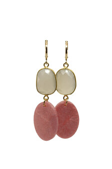 Oorbellen Grey-Pink