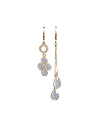 Oorbellen Four White