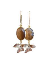 Oorbellen brown Angels