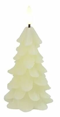 Led Kaars | kerstboom | creme M