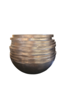 Bronzen Pot gestreept