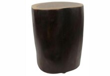 Bijzettafel Boomstam op wieltjes