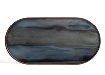 b. Ethnicraft Graphite Organic Oblong Dienblad Ovaal 20917 | Tray b. Ethnicraft Graphite Organic Oblong Dienblad Ovaal 20917 | Tray