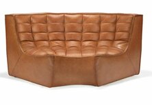 Hoekelement Oliver Cognac Rond