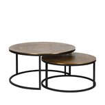 Set salontafels Ruw Antique Brass  L