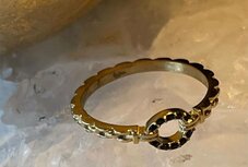 Ring Circle | Zwarte steenstjes | Maat 18