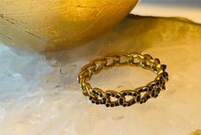 Ring Schakel Zwart | Maat 18