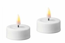 LED waxinelichtjes wit 2 stuks 