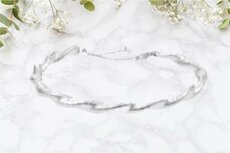 Armband Spang met draai | Zilver