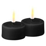 LED waxinelichtjes zwart 2 stuks