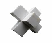 Deco Marble Cross White L Deco Marble Cross White L