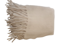 Wol plaid met franje